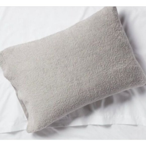 One Room Essentials Reversible Textured Plush Pillowcase Dreamy Soft Gray - Picture 1 of 5